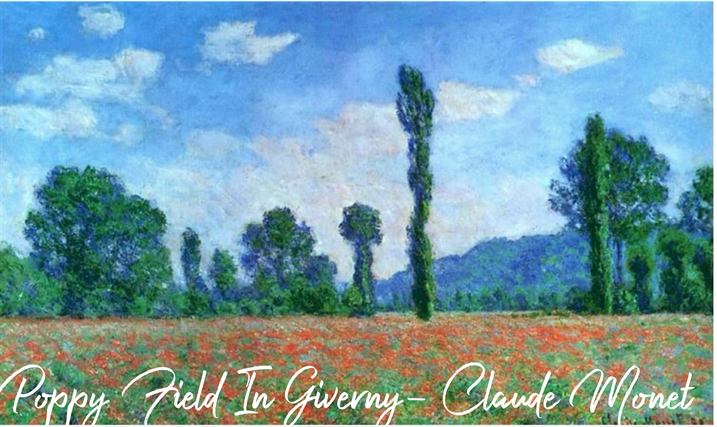 Claude Monet- Poppy Field, Giverny
