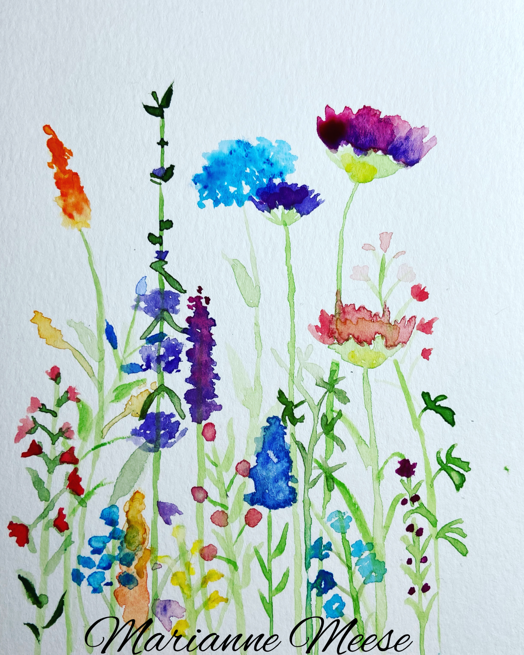 Wildflowers Watercolor
