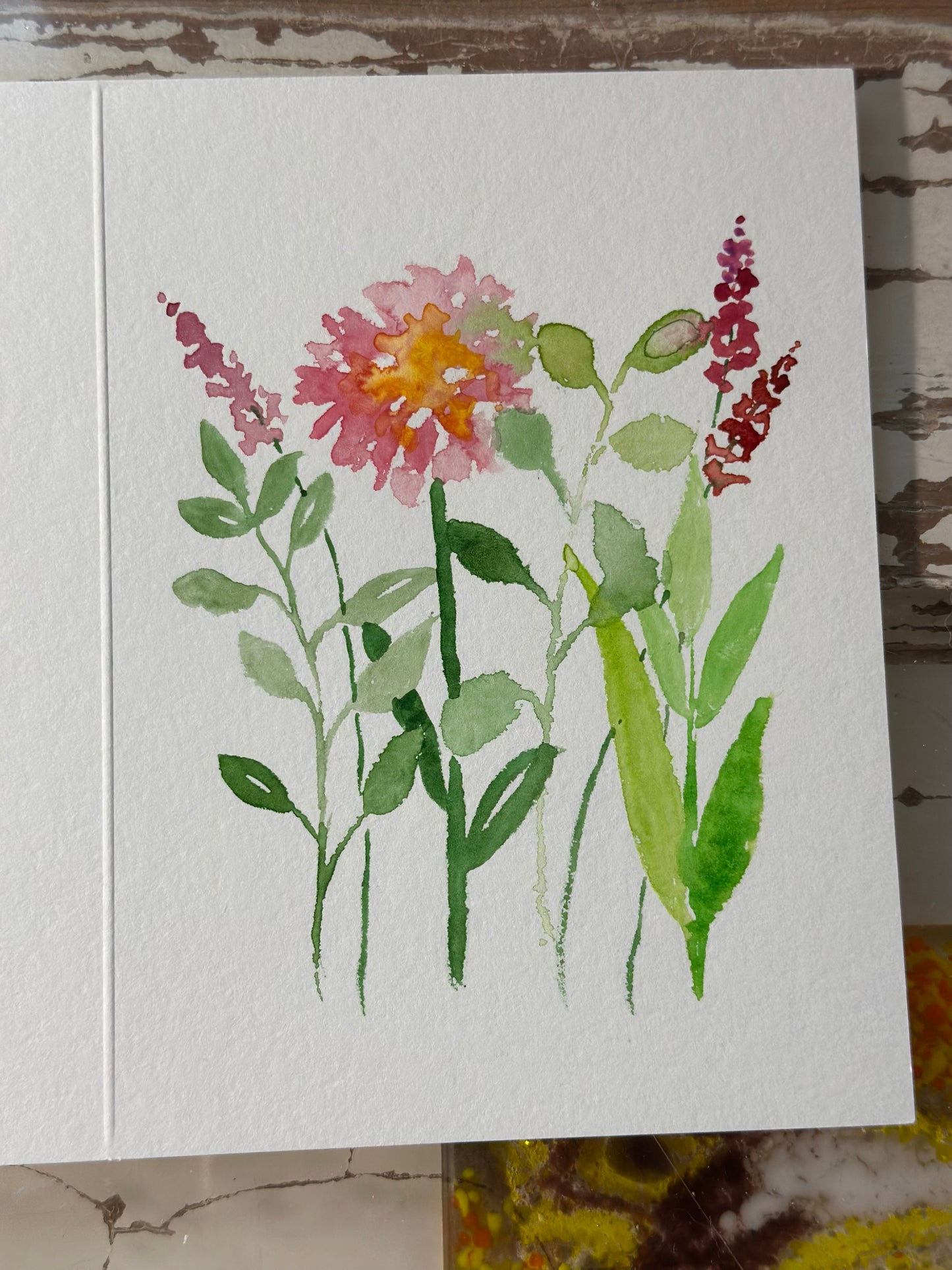 Watercolor Flower Cards (C)