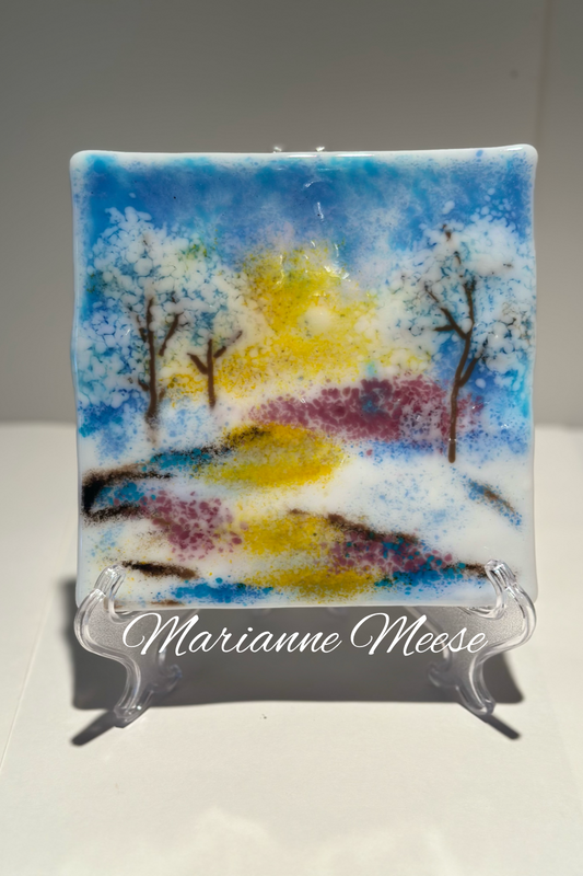 Snowy Path in the Sunlight