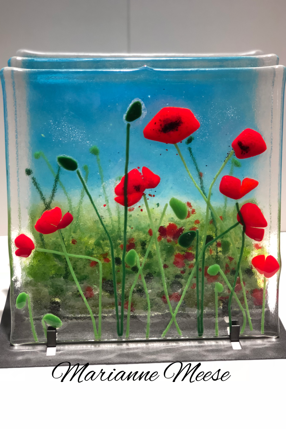 3 Panel Poppies