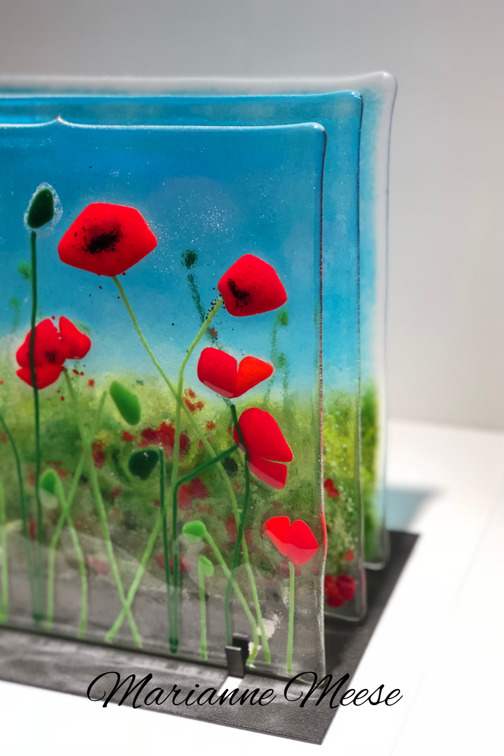 3 Panel Poppies