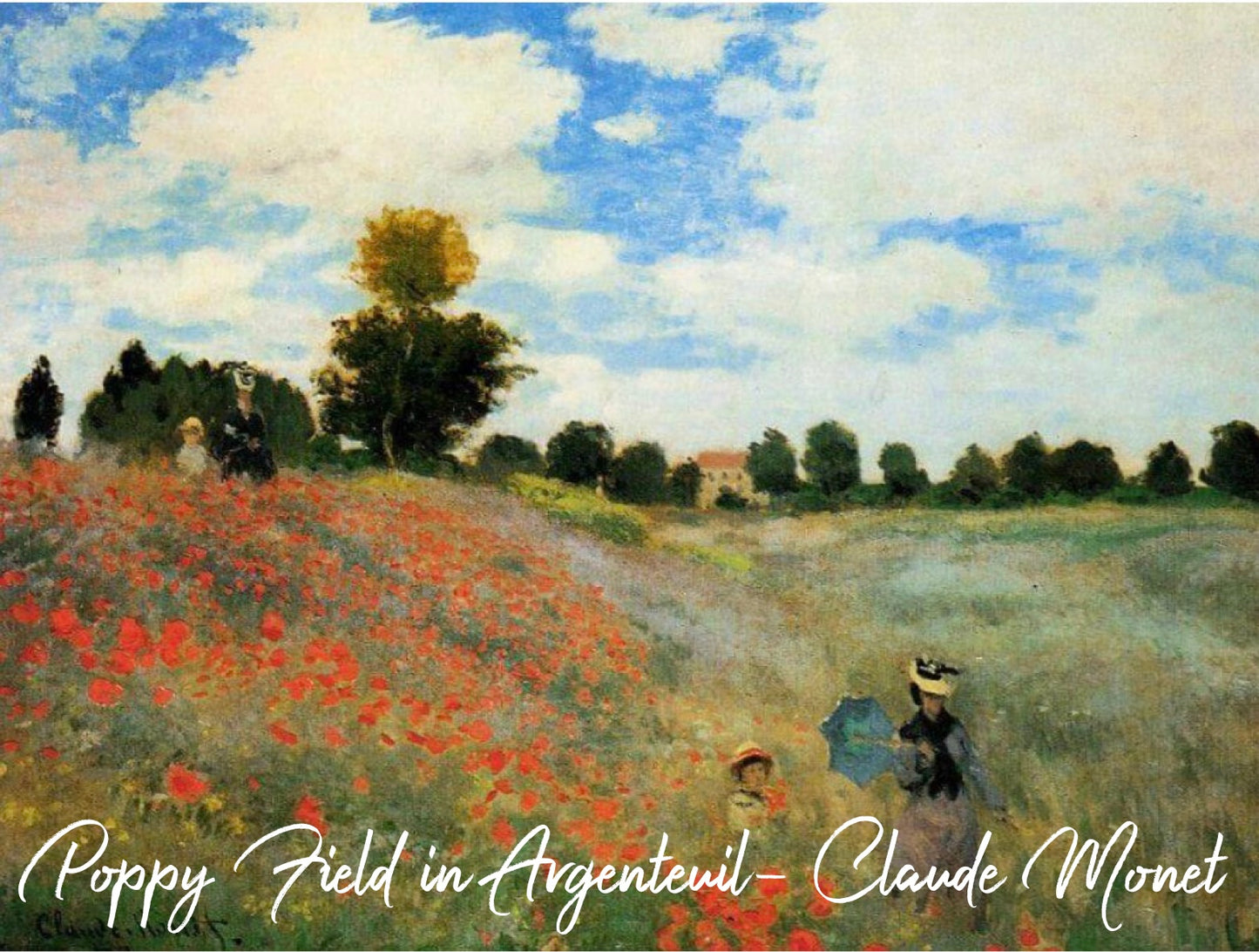 Claude Monet- Poppy Field in Argenteuil