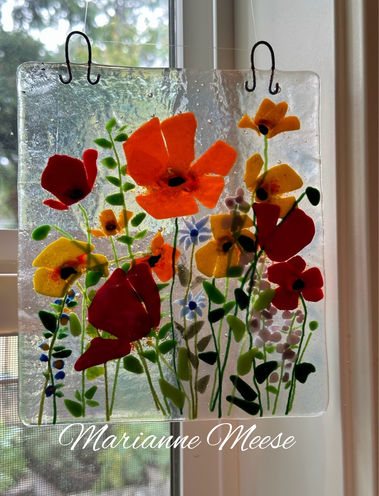 Yellow, Orange And Red Poppies