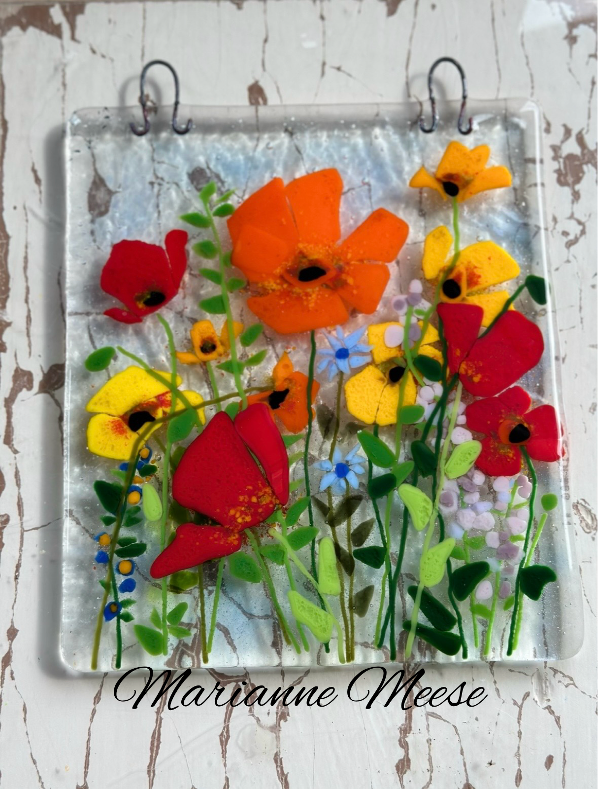 Yellow, Orange And Red Poppies